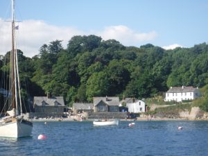 National Trust Grandroot Gardens, Helford River. cornwall 