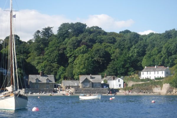 10 October View of Glendurgan from the water, Helford River, Cornwall